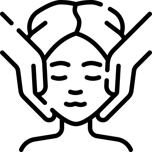 A person in profile sits in a wheelchair, holding one wheel with their hand. The simple black silhouette emphasizes accessibility and mobility.